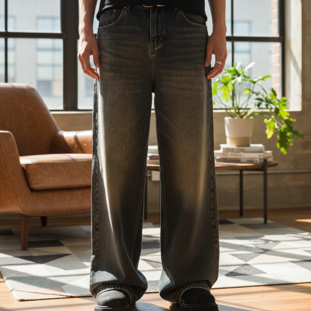 Jeans a gamba a botte