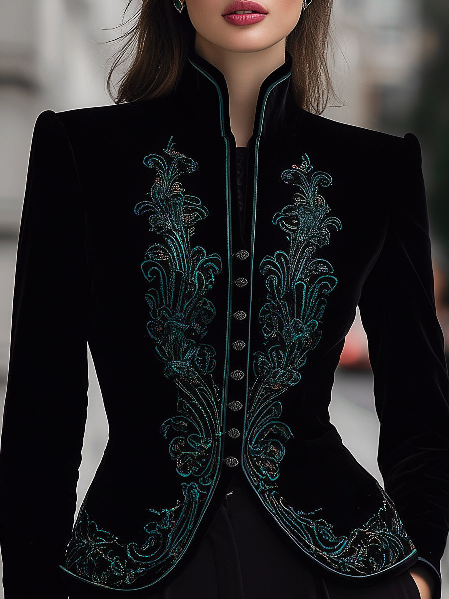 Mila Milano™ | Velvet Tailored Jacket