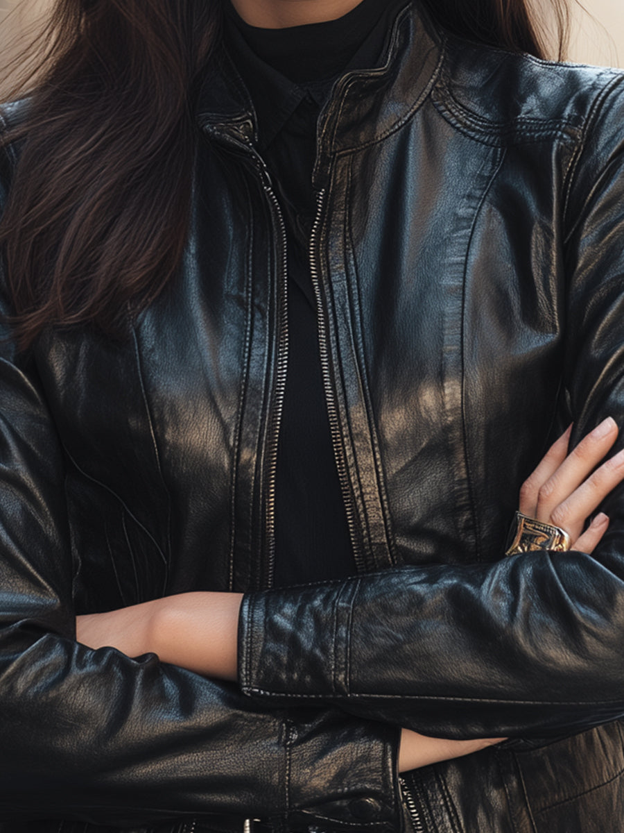 Mila Milano™ | Classic Leather Jacket