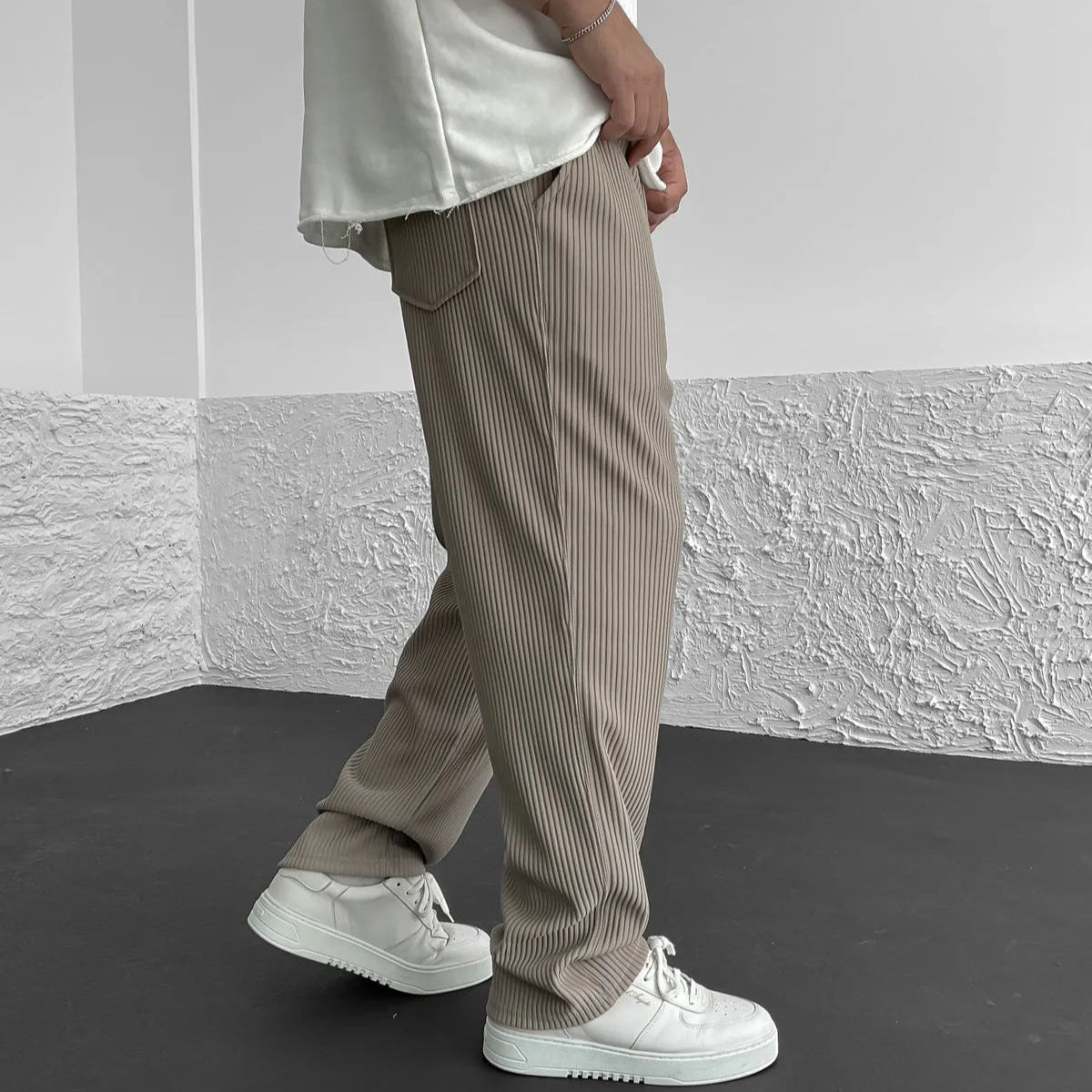 DUMONT LYON | PANTALONI IN MAGLIA RIBATTUTA