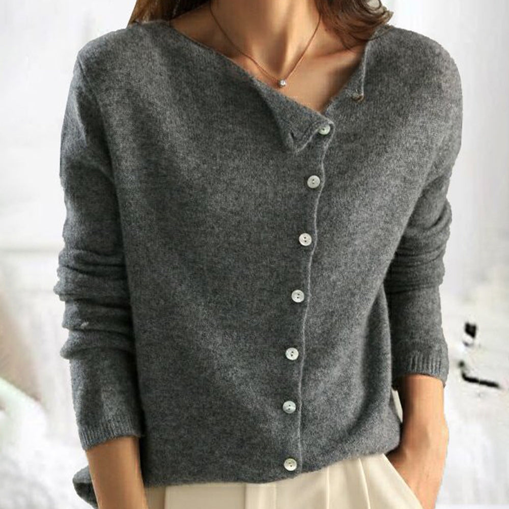 Mila Milano™ | Cardigan classico in maglia con bottoni