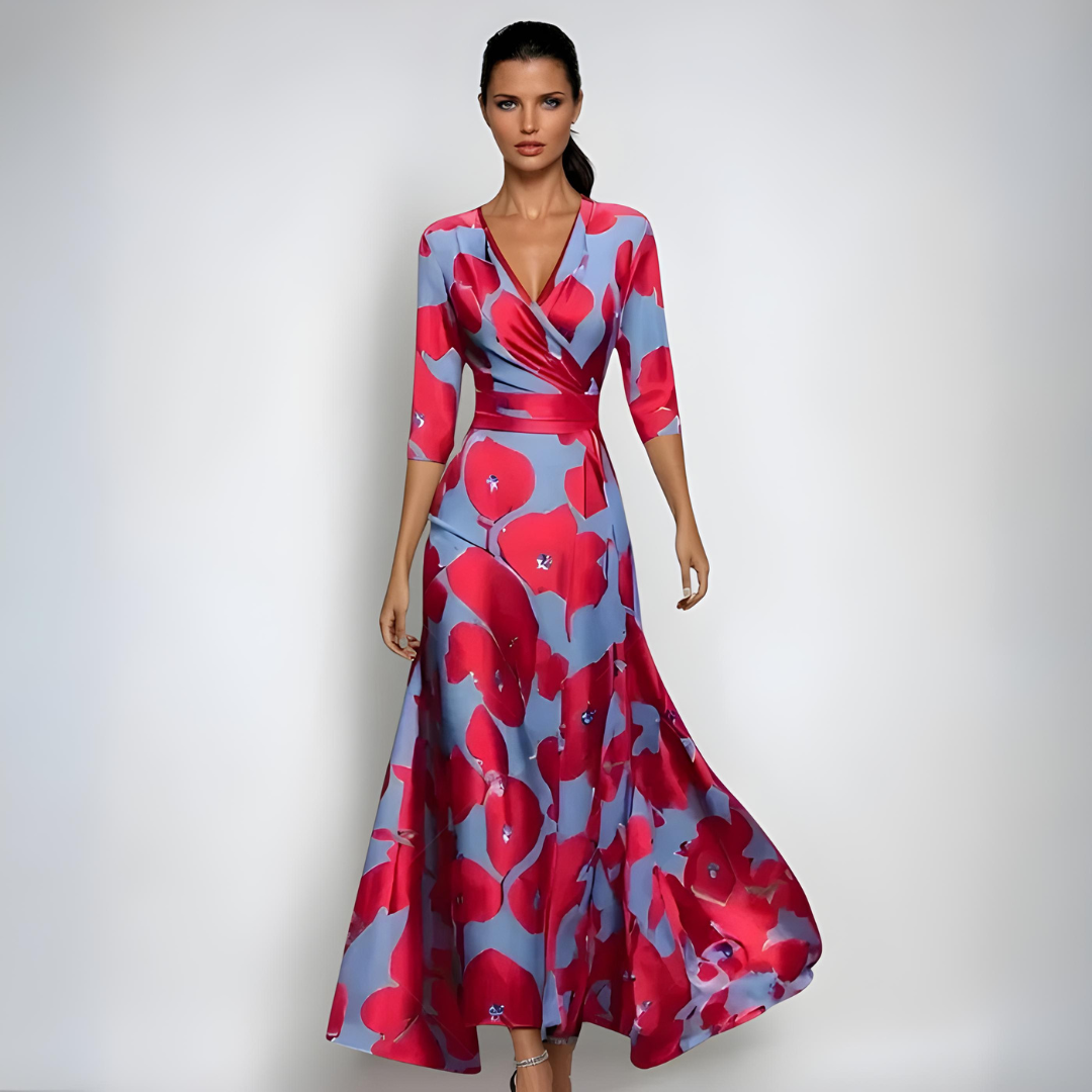 Mila Milano™ | ABITO FLOREALE ELEGANTE