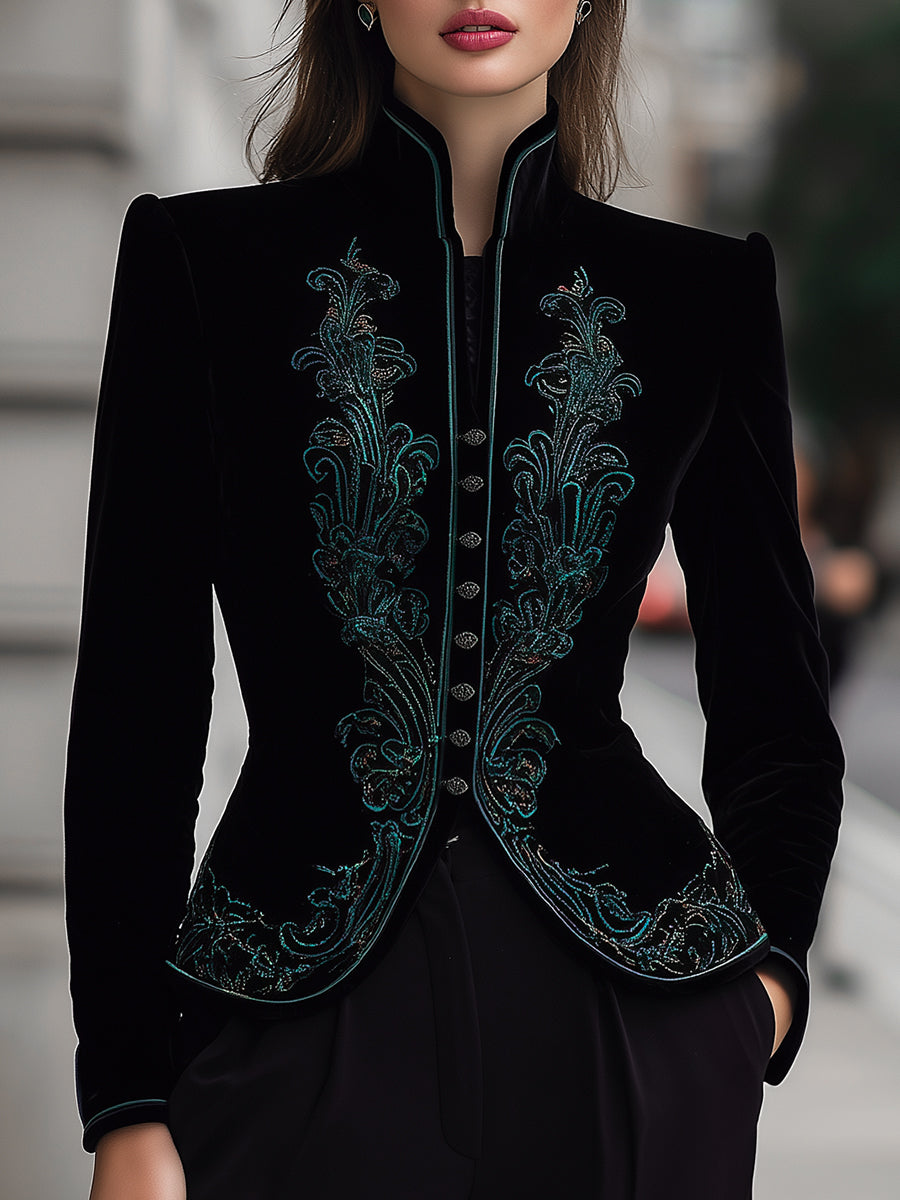 Mila Milano™ | Velvet Tailored Jacket