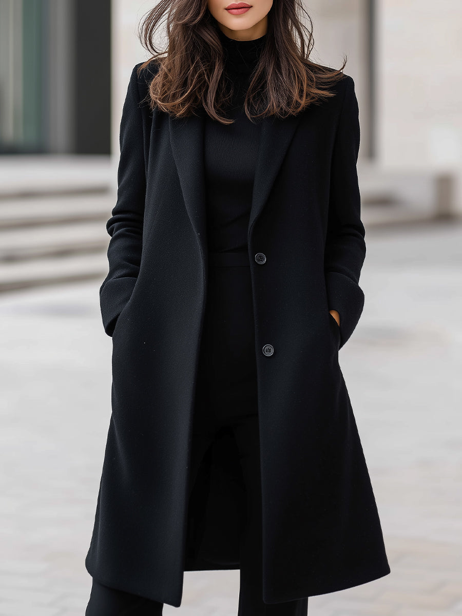 Mila Milano™ | Wool-Blend Long Coat