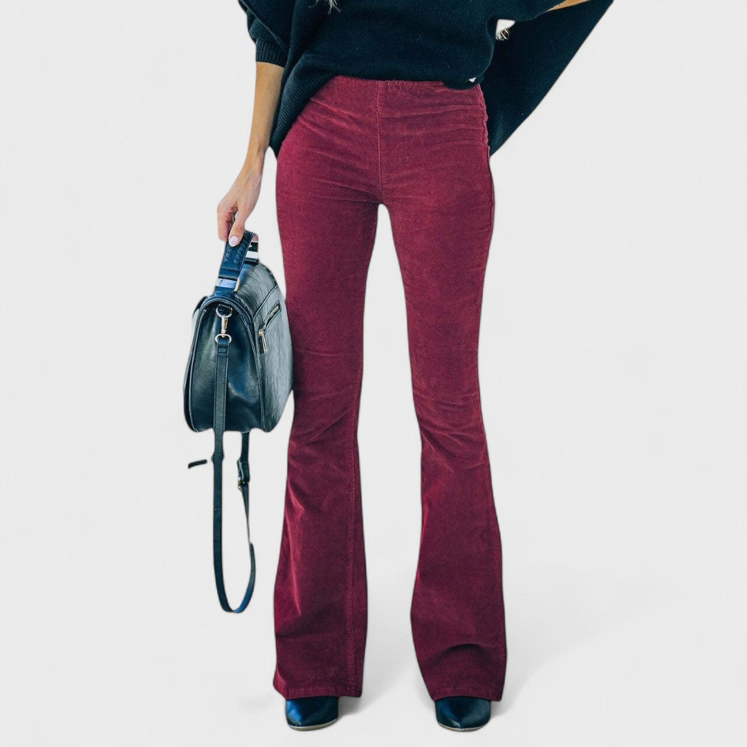 Mila Milano™ | Pantaloni svasati in velluto a coste