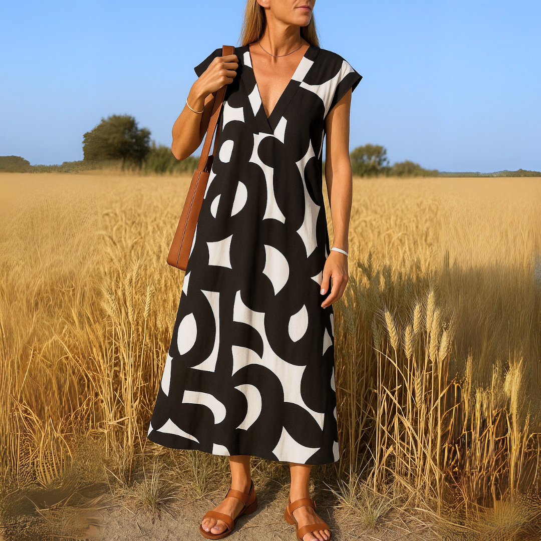 Mila Milano™ | ABITO FLUIDO A V