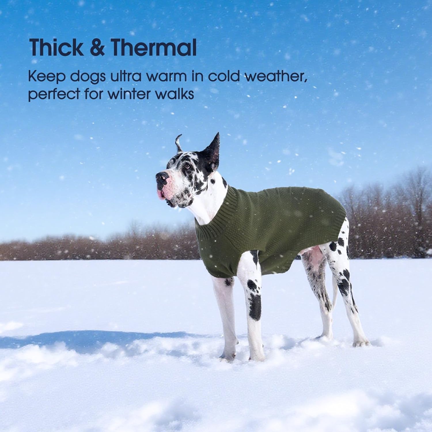 IECOii Sweater for Large Dogs, XXXXL Dog Sweaters for Extra Large Dogs, Cold Weather Winter Jacket for Large Dogs, Warm Autumn Dog Clothes for Large Dogs Knitwear, Doberman, German