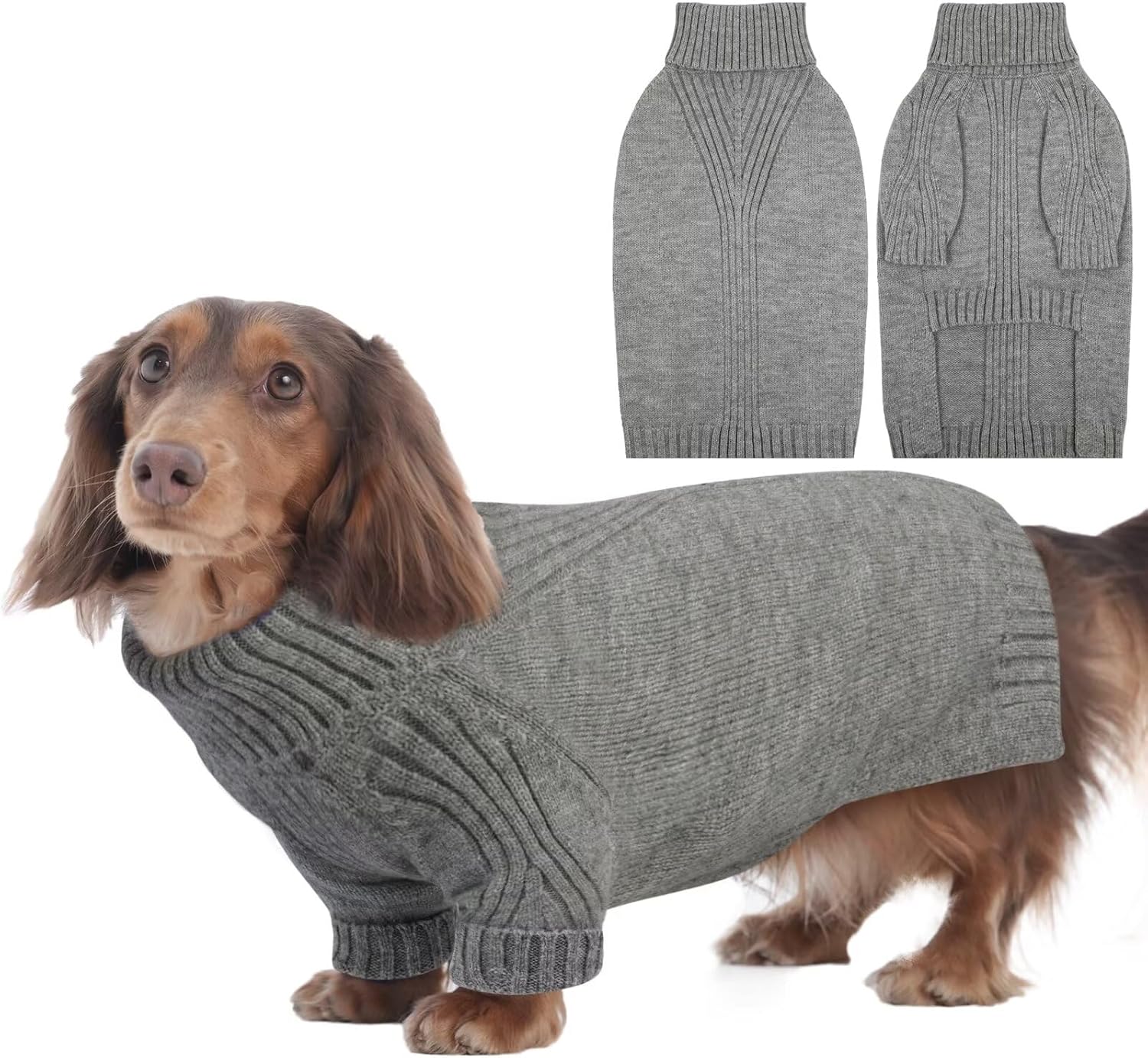 IECOii XXL Dog Sweater,Thermal Knit Big Dog Sweater Christmas,Pet Turtleneck Doggy Sweatshirt for Extra Large Dogs Boy Girl,Stretchy Large Dogs Cold Weather Outfit Pitbull Clothes,(Green XXL)