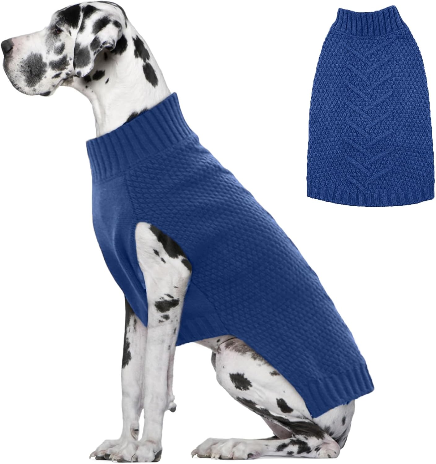 IECOii Sweater for Large Dogs, XXXXL Dog Sweaters for Extra Large Dogs, Cold Weather Winter Jacket for Large Dogs, Warm Autumn Dog Clothes for Large Dogs Knitwear, Doberman, German