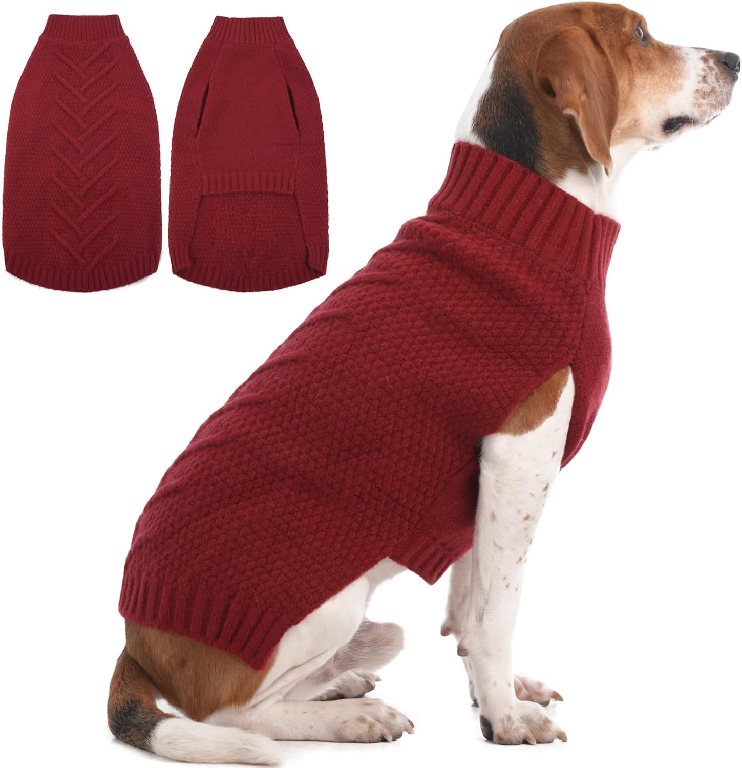 IECOii Sweater for Large Dogs, XXXXL Dog Sweaters for Extra Large Dogs, Cold Weather Winter Jacket for Large Dogs, Warm Autumn Dog Clothes for Large Dogs Knitwear, Doberman, German