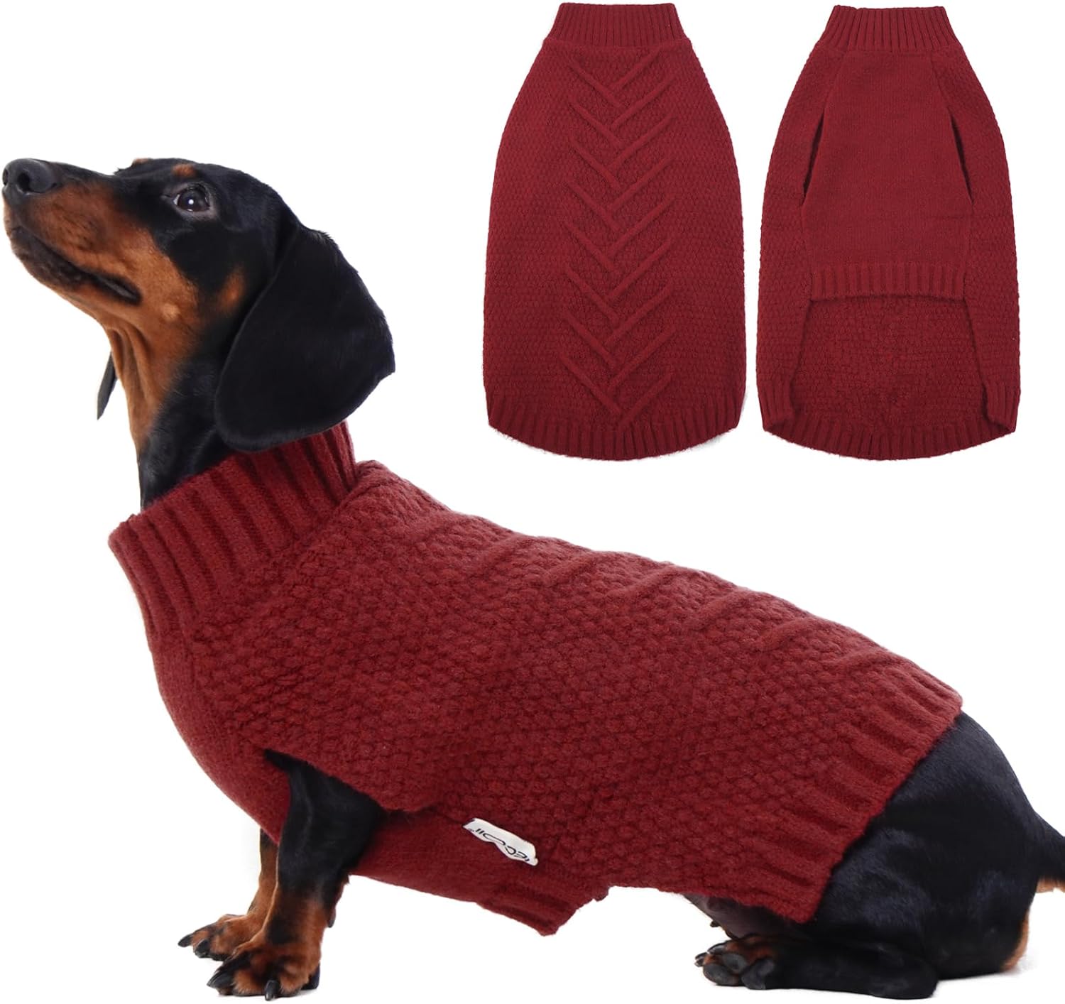 IECOii Sweater for Large Dogs, XXXXL Dog Sweaters for Extra Large Dogs, Cold Weather Winter Jacket for Large Dogs, Warm Autumn Dog Clothes for Large Dogs Knitwear, Doberman, German