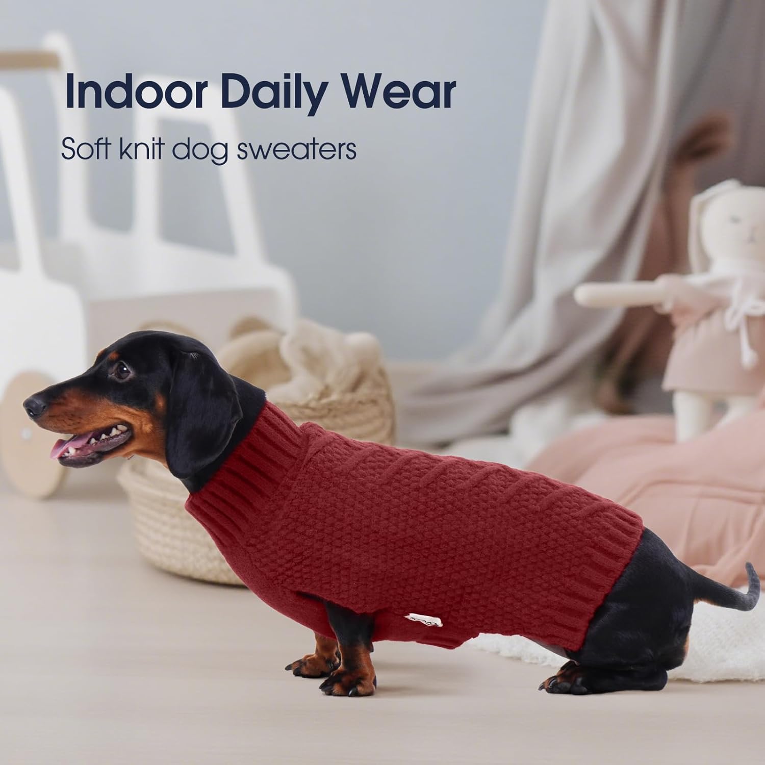 IECOii Sweater for Large Dogs, XXXXL Dog Sweaters for Extra Large Dogs, Cold Weather Winter Jacket for Large Dogs, Warm Autumn Dog Clothes for Large Dogs Knitwear, Doberman, German