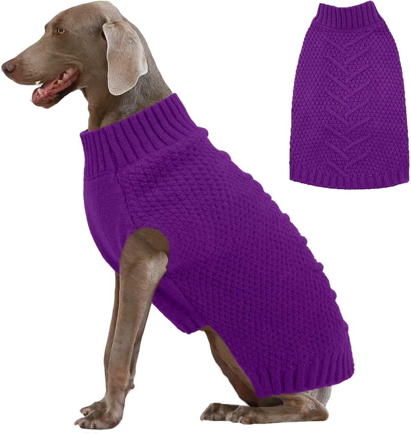 IECOii Sweater for Large Dogs, XXXXL Dog Sweaters for Extra Large Dogs, Cold Weather Winter Jacket for Large Dogs, Warm Autumn Dog Clothes for Large Dogs Knitwear, Doberman, German