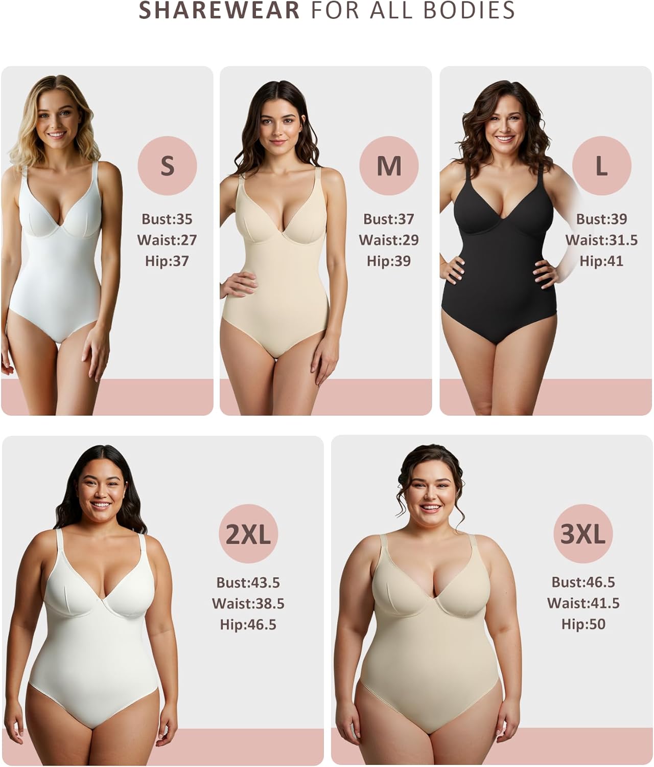 Mila Milano™  |  Bodysuit  |  Corsetto con scollo a V  |  BOGO-collectie: Moeiteloze elegantie