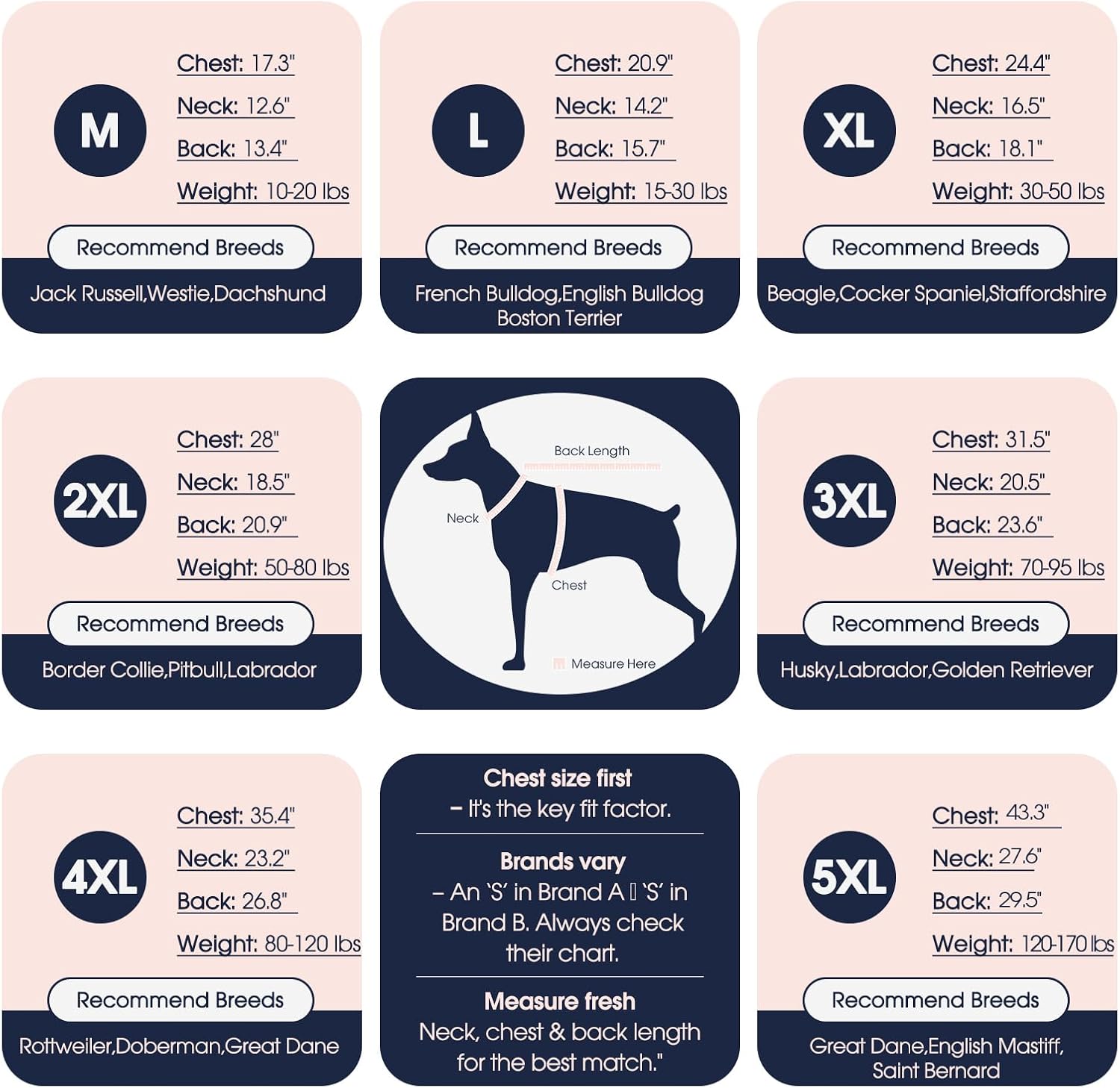 IECOii Sweater for Large Dogs, XXXXL Dog Sweaters for Extra Large Dogs, Cold Weather Winter Jacket for Large Dogs, Warm Autumn Dog Clothes for Large Dogs Knitwear, Doberman, German