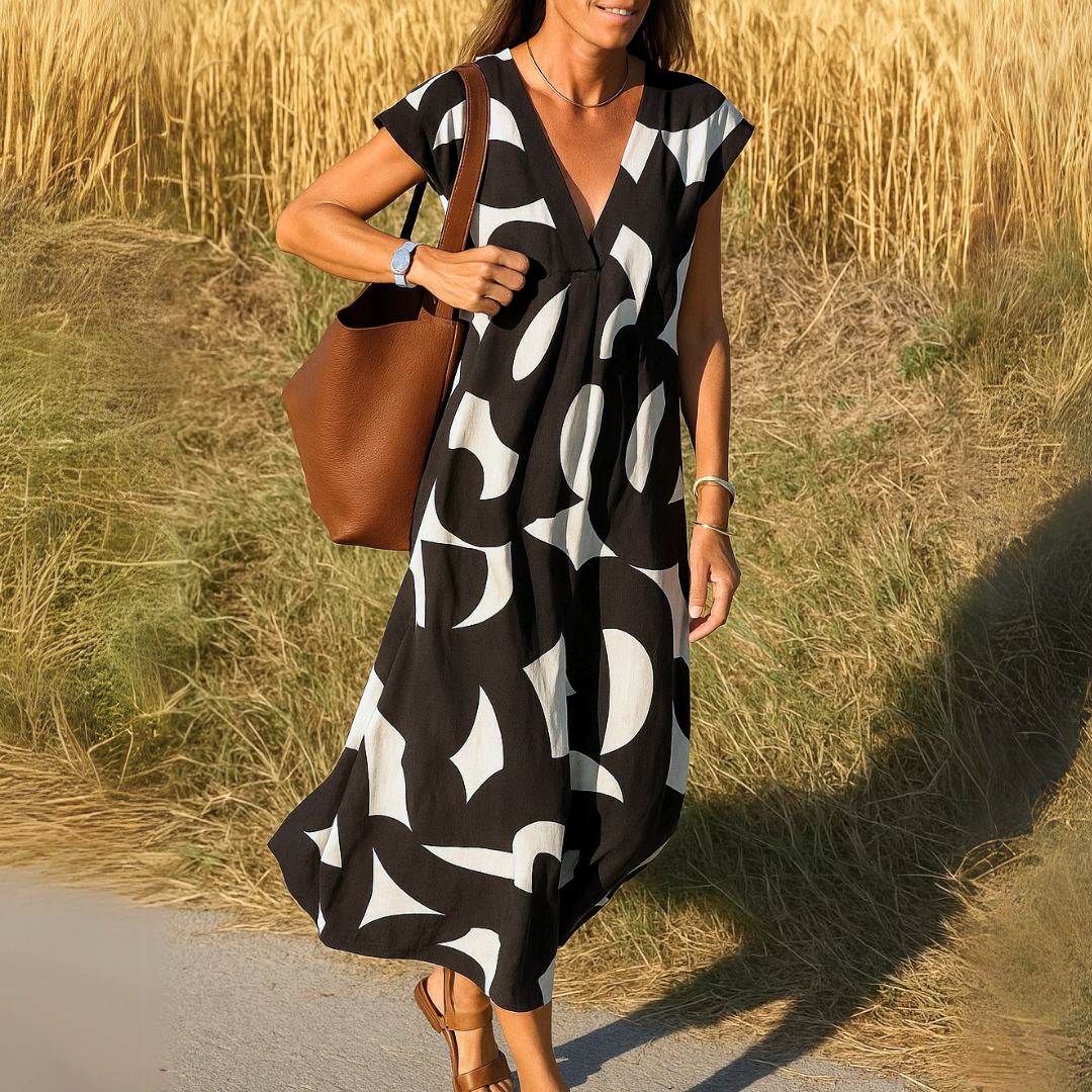 Mila Milano™ | ABITO FLUIDO A V
