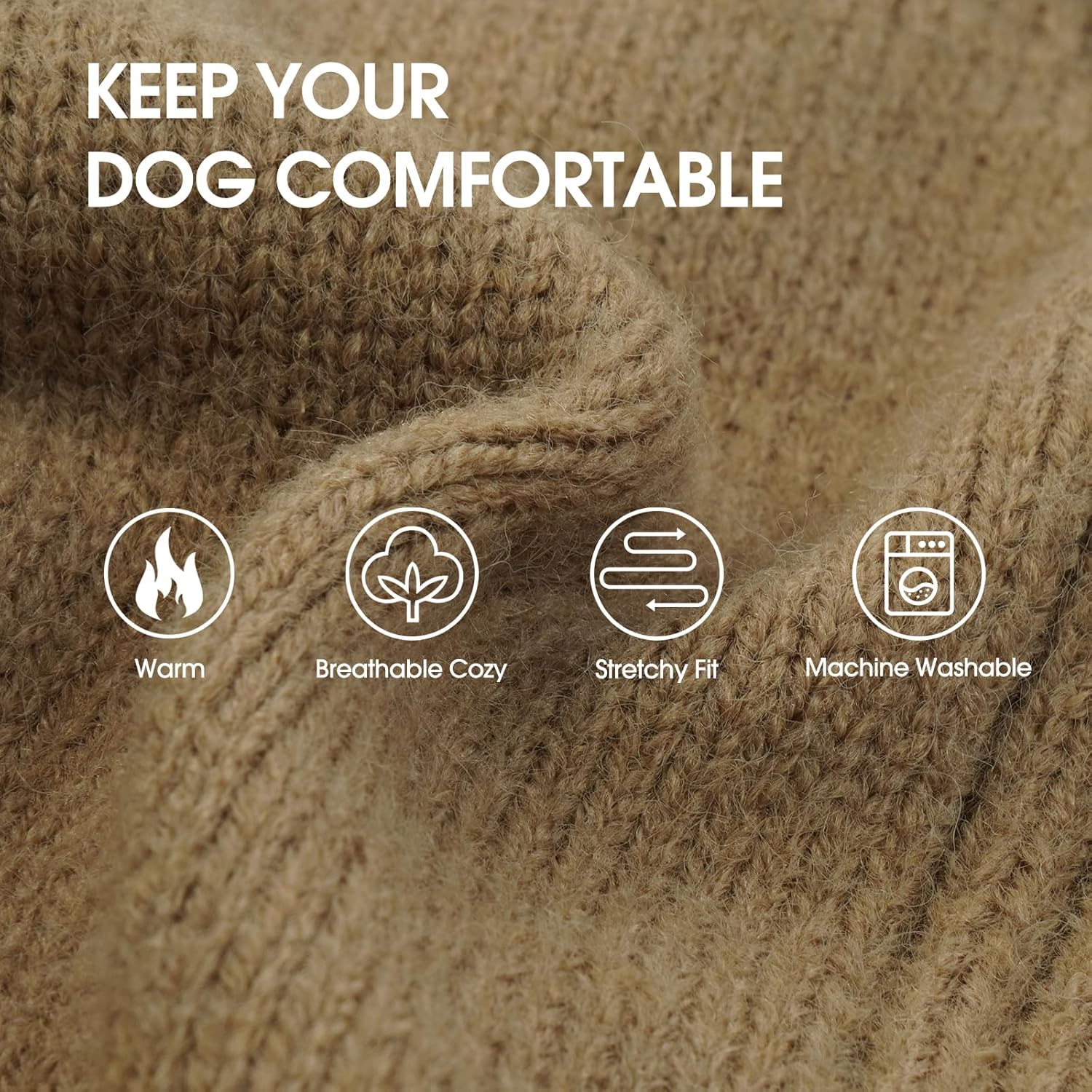 IECOii XXL Dog Sweater,Thermal Knit Big Dog Sweater Christmas,Pet Turtleneck Doggy Sweatshirt for Extra Large Dogs Boy Girl,Stretchy Large Dogs Cold Weather Outfit Pitbull Clothes,(Green XXL)