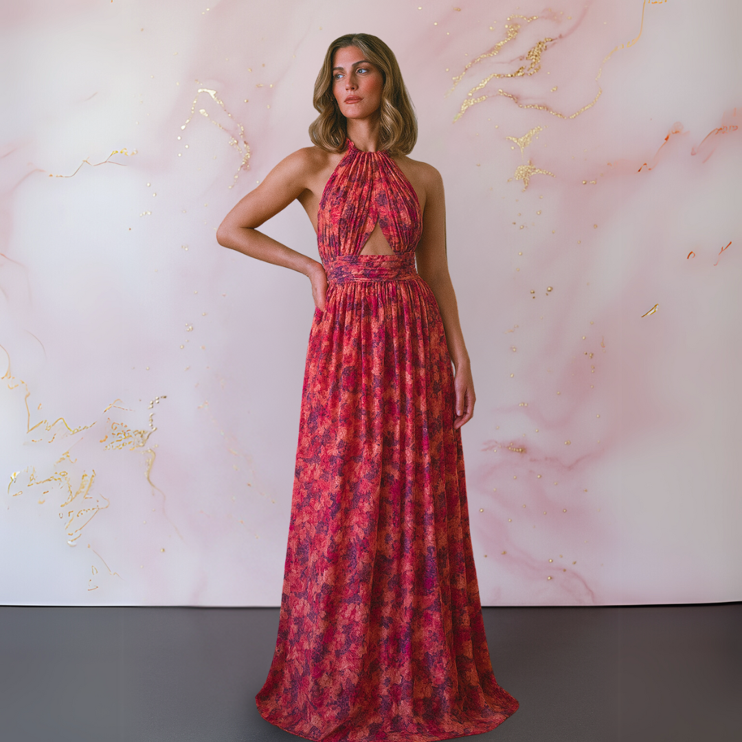 Mila Milano™ | Abito Lungo a Fiori