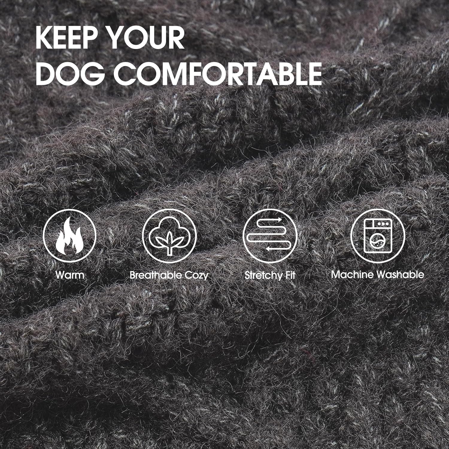 IECOii Sweater for Large Dogs, XXXXL Dog Sweaters for Extra Large Dogs, Cold Weather Winter Jacket for Large Dogs, Warm Autumn Dog Clothes for Large Dogs Knitwear, Doberman, German