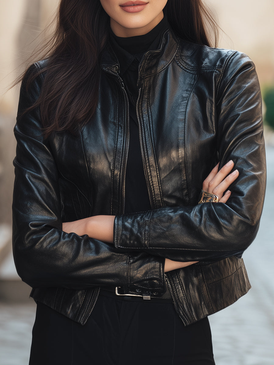 Mila Milano™ | Classic Leather Jacket
