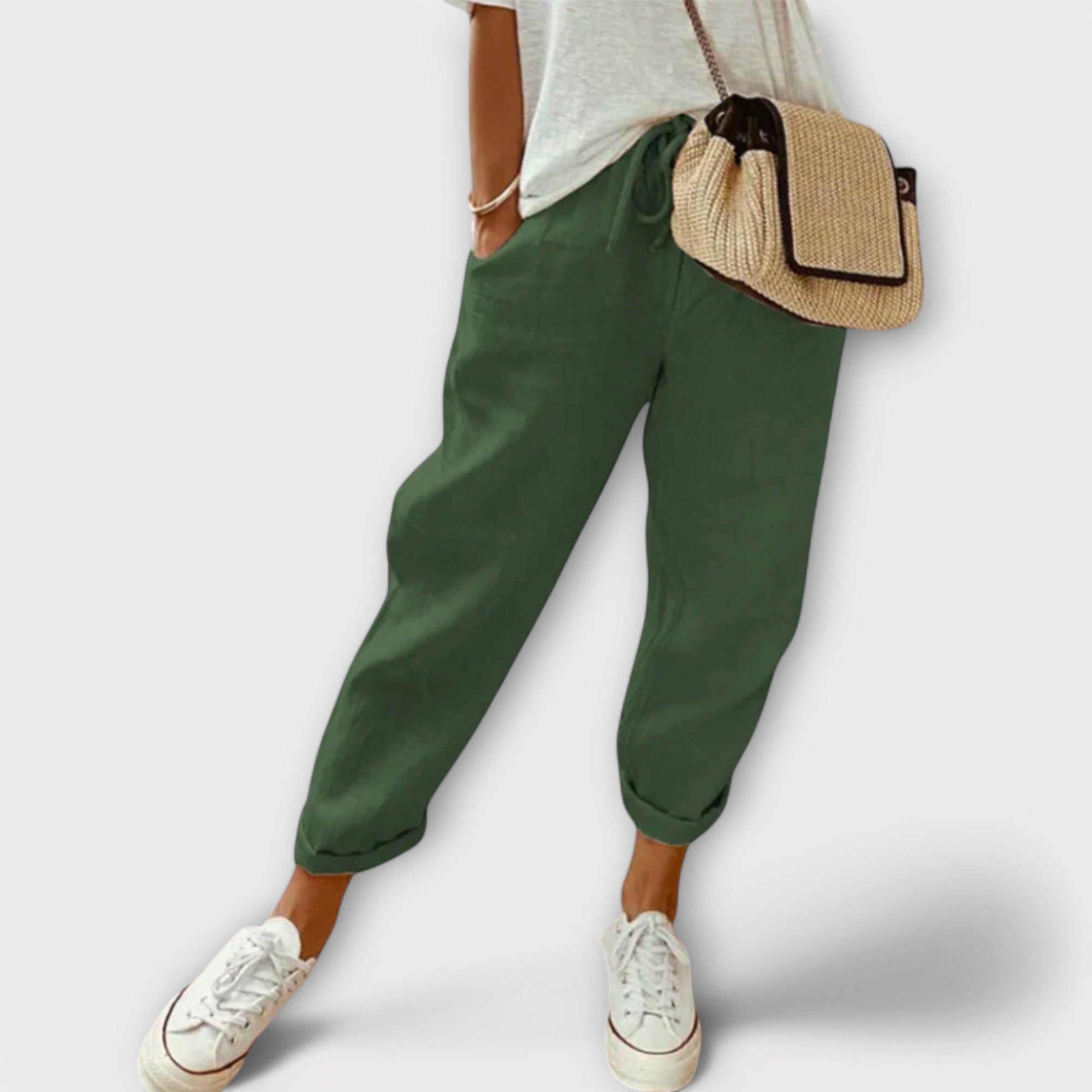 Mila Milano™ | Pantaloni di lino alla moda e casual