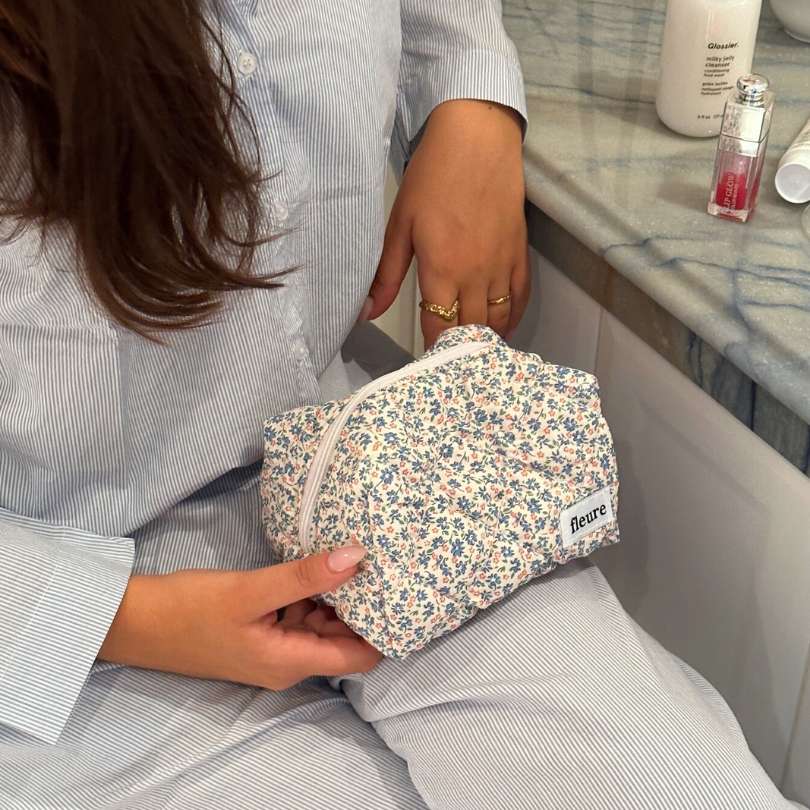 Flora Small Cosmetic Bag