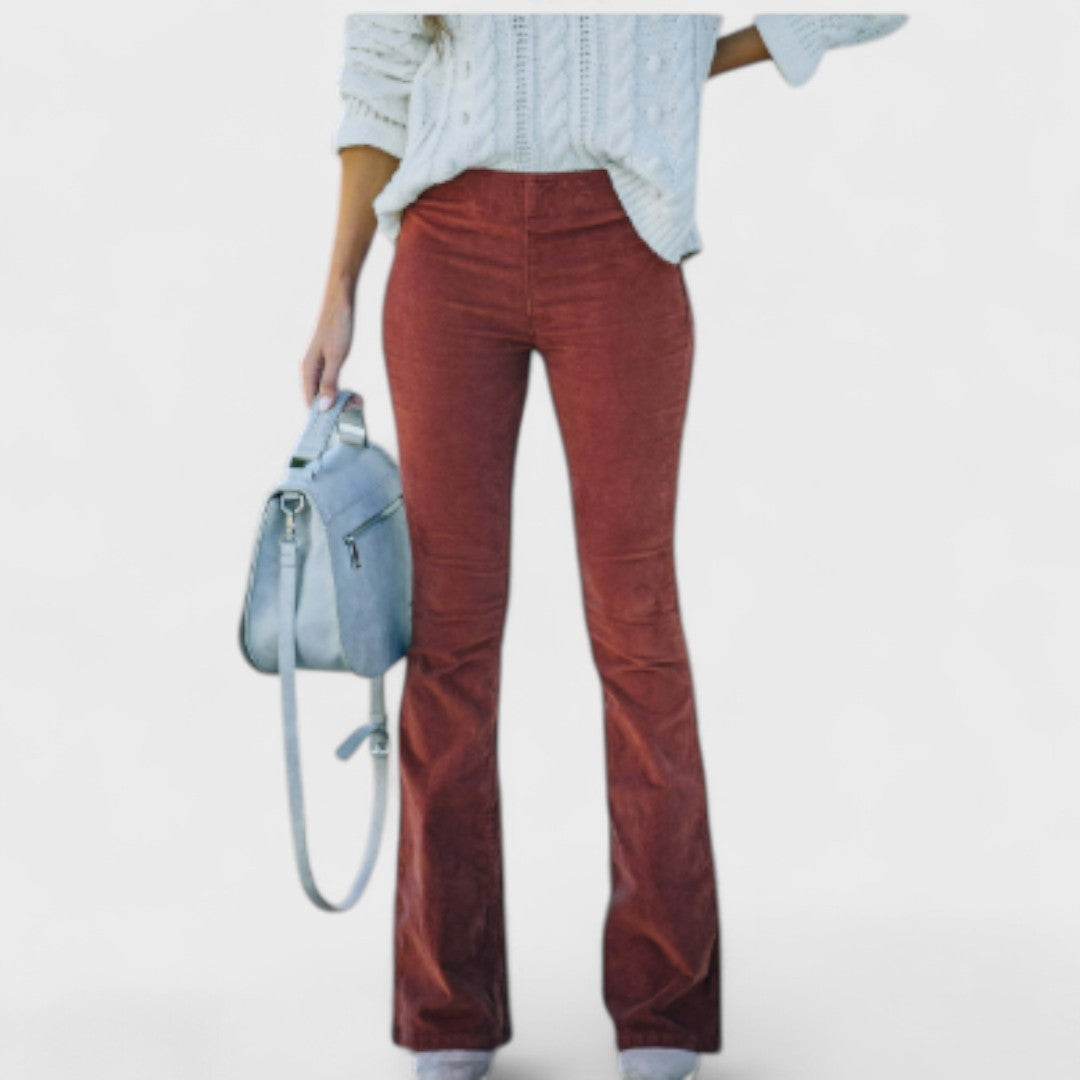 Mila Milano™ | Pantaloni svasati in velluto a coste