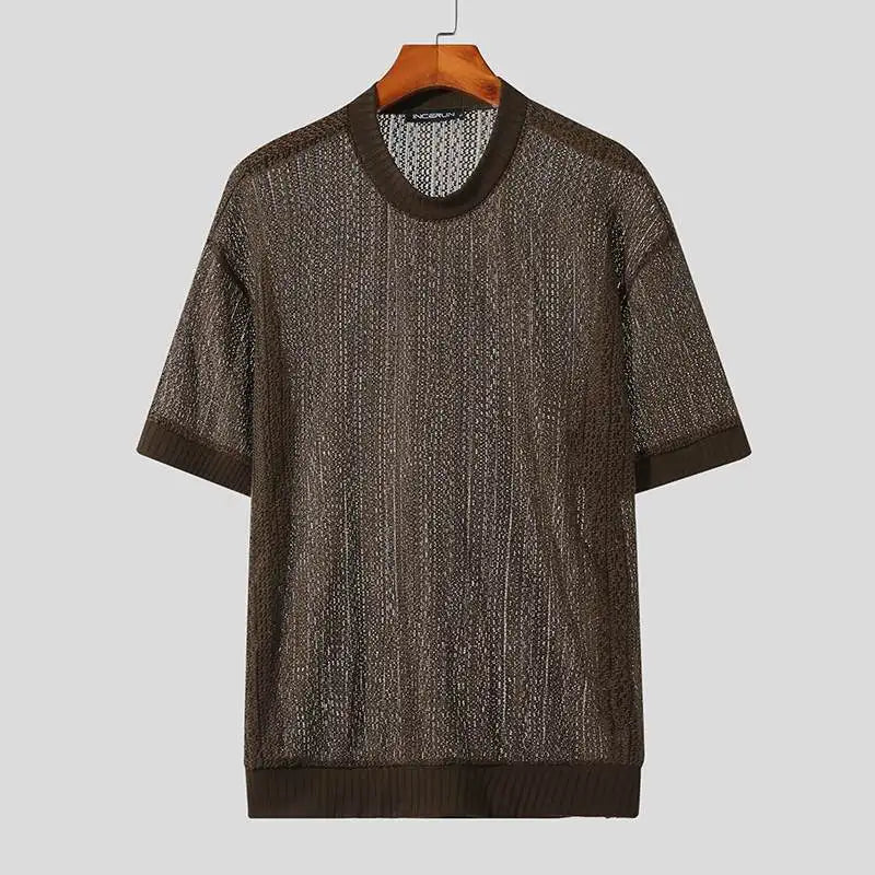 Moderno Minimalista: Maglione Uomo in Maglia Testurizzata