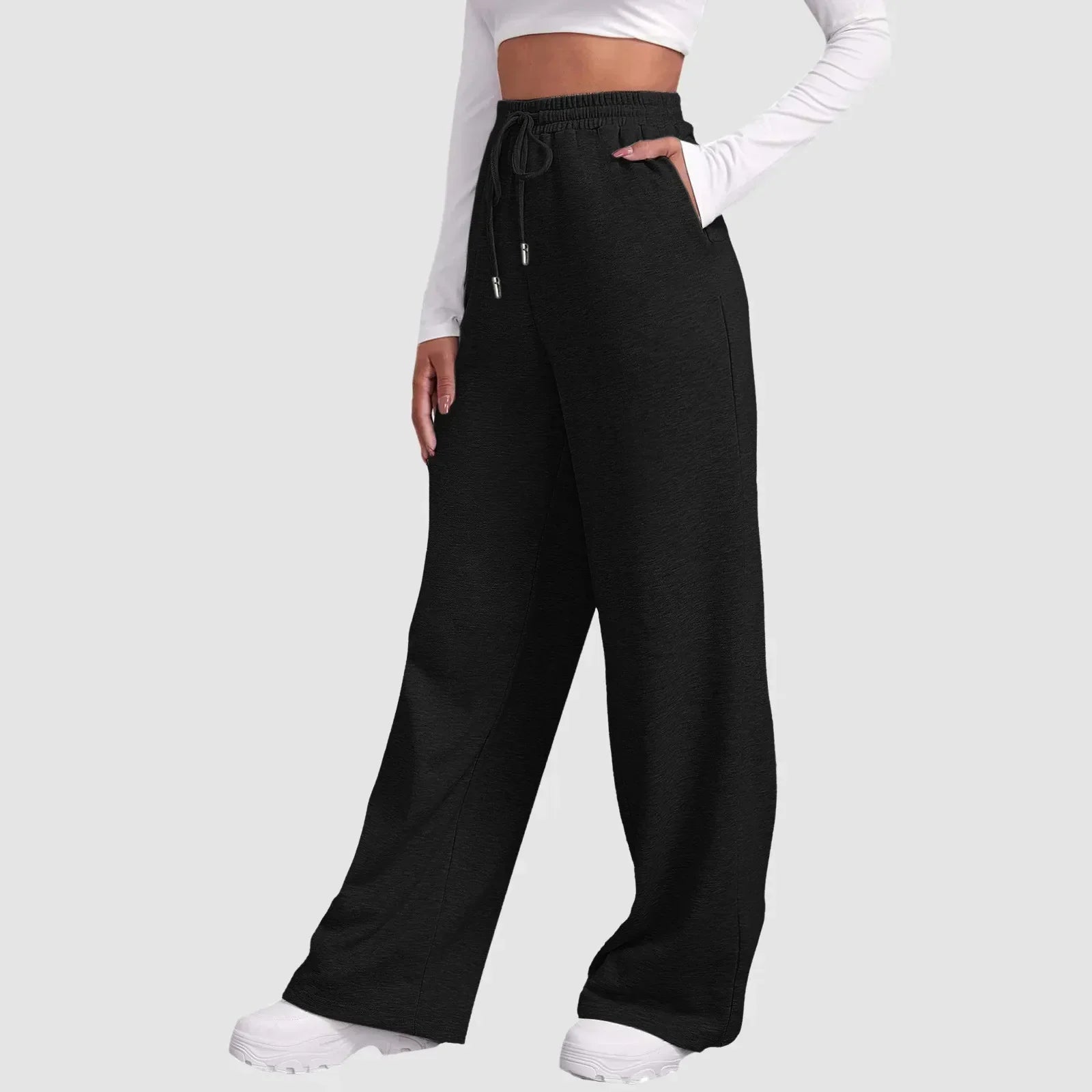 Mila Milano™ | Joggers a gamba larga e taglio casual