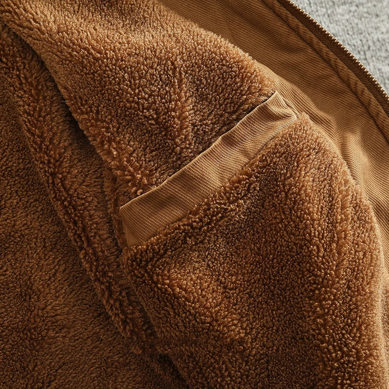 Giacca Bomber Invernale di Lusso Foderata in Pelliccia