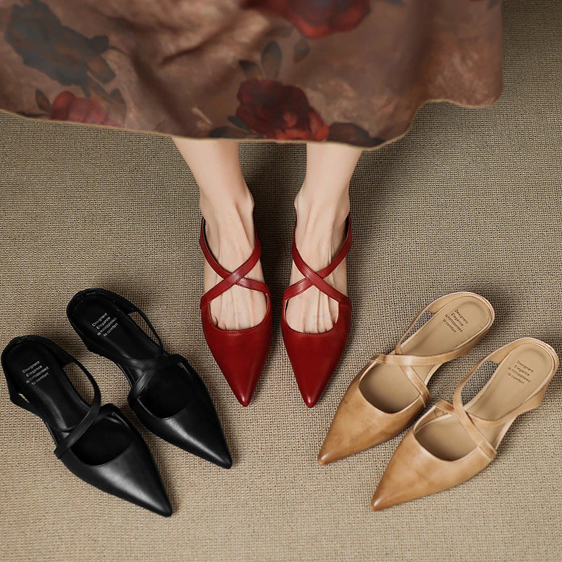 Mila Milano™ | Mules in Pelle Vera