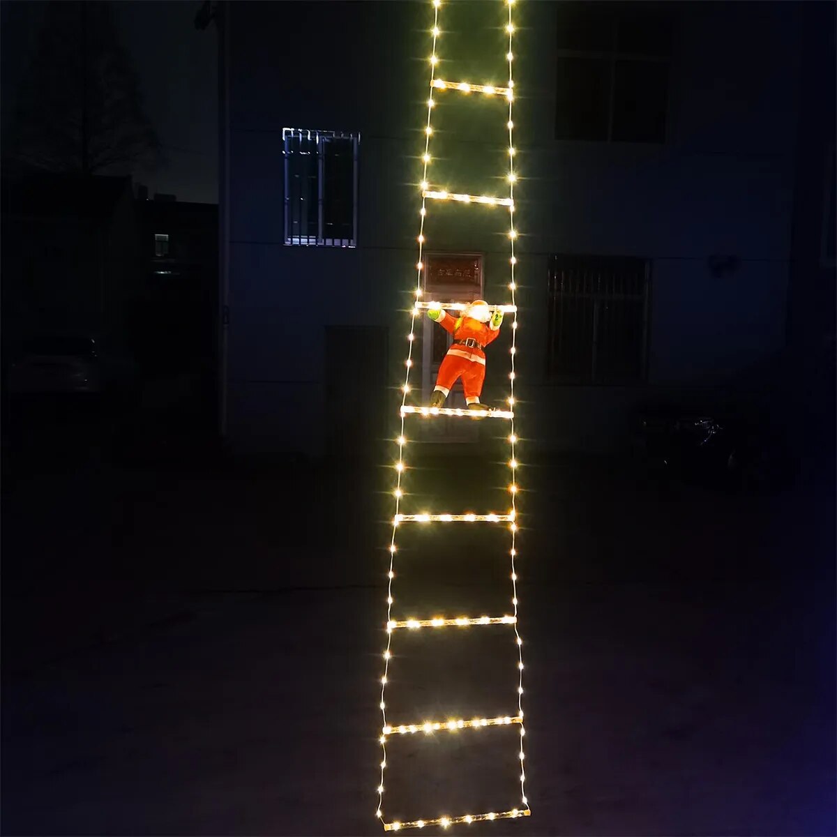 Kerstman klimladder
