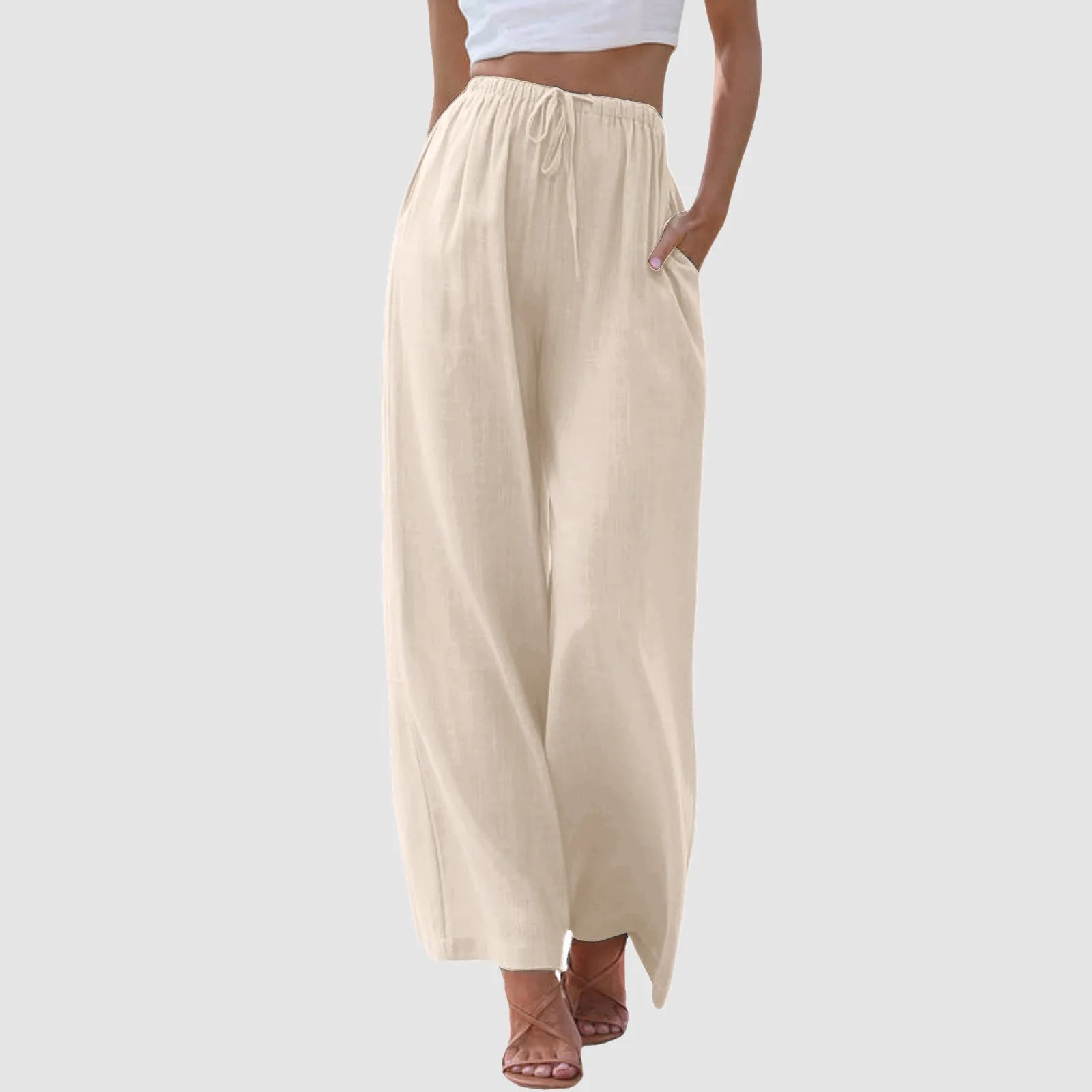 Mila Milano™ | Pantaloni a vita alta a gamba larga