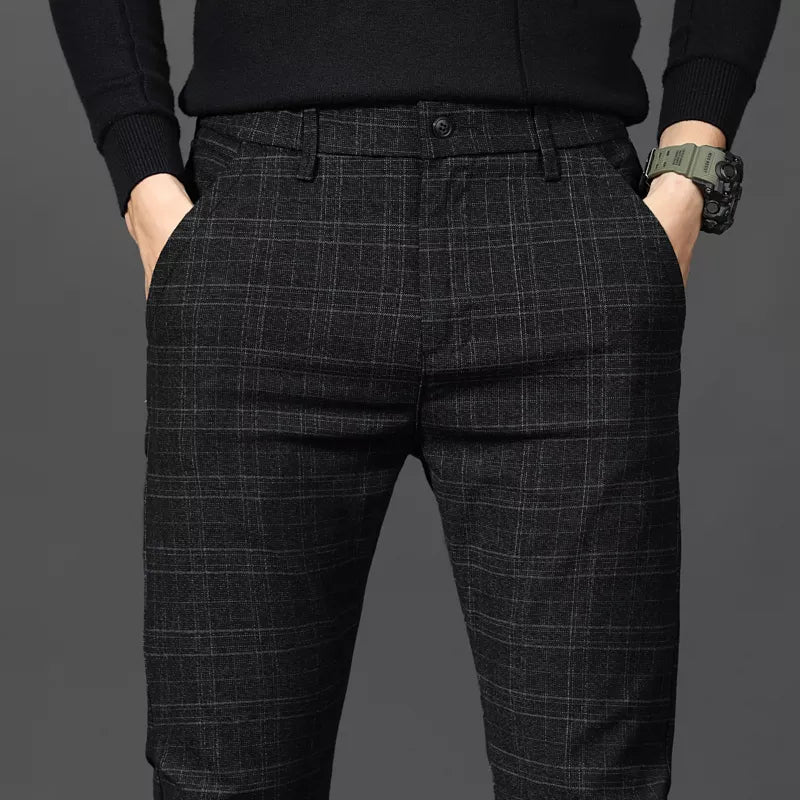 Pantaloni Eleganti a Quadri