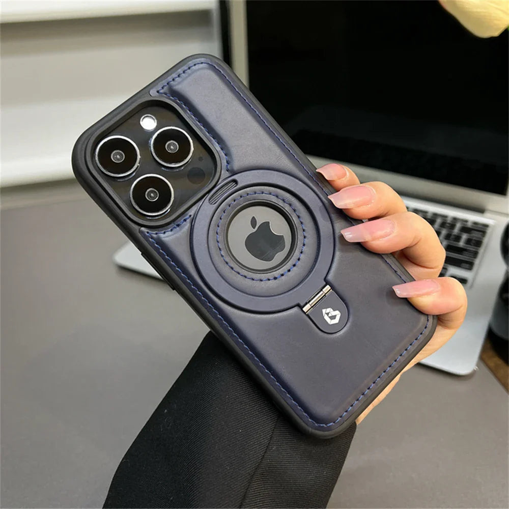 Custodia per telefono in pelle magnetica