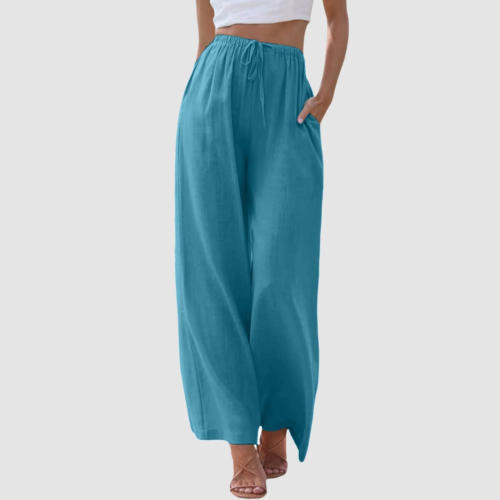 Mila Milano™ | Pantaloni a vita alta a gamba larga
