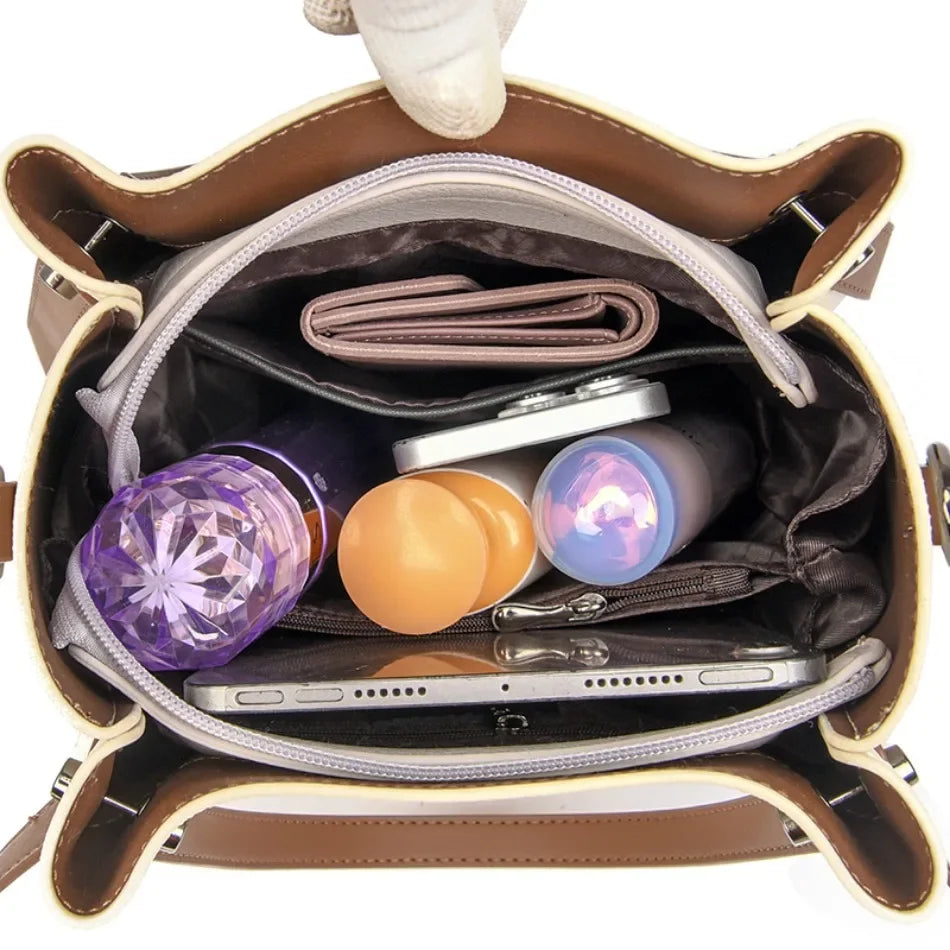 Borsa a Spalla Moderna Bicolore