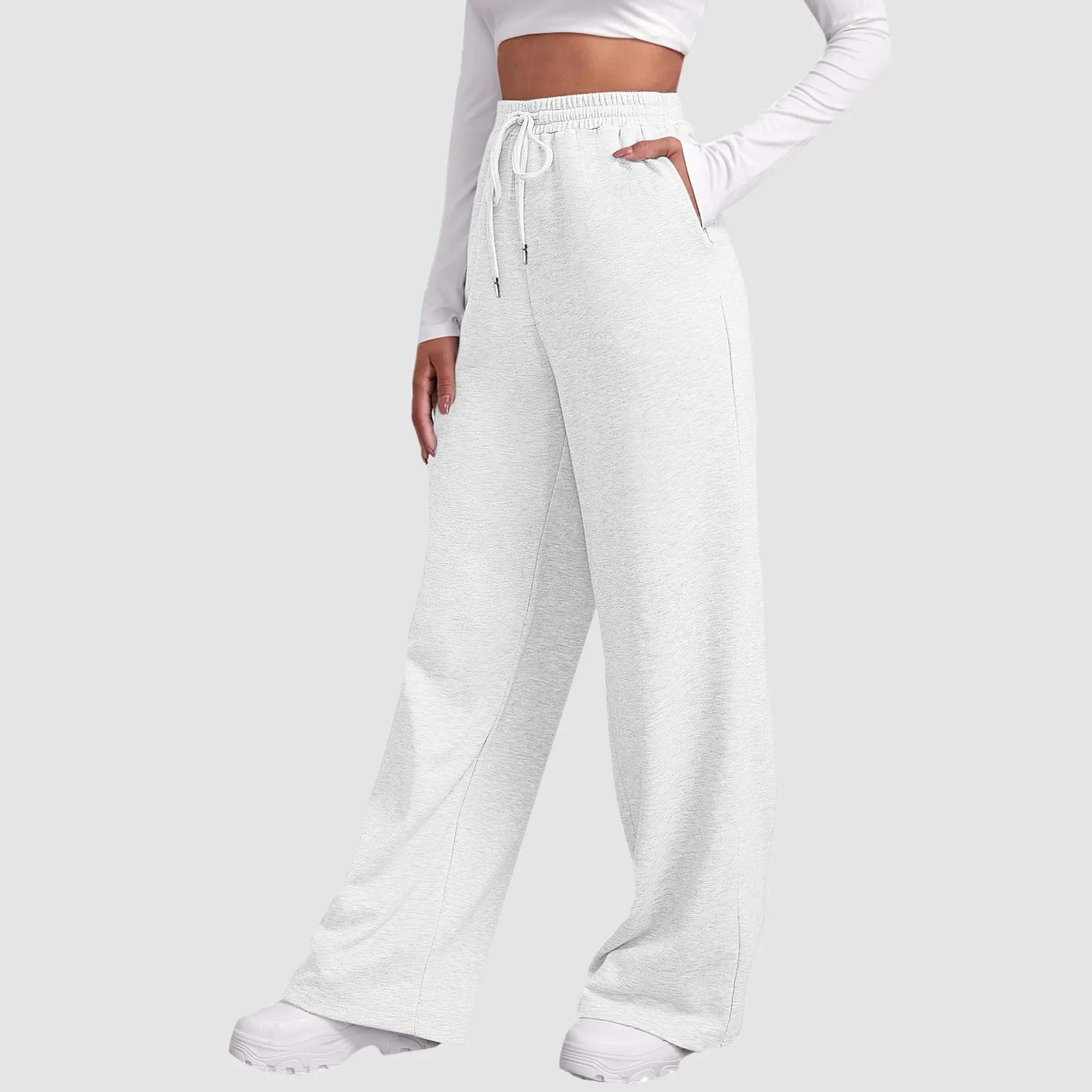 Mila Milano™ | Joggers a gamba larga e taglio casual