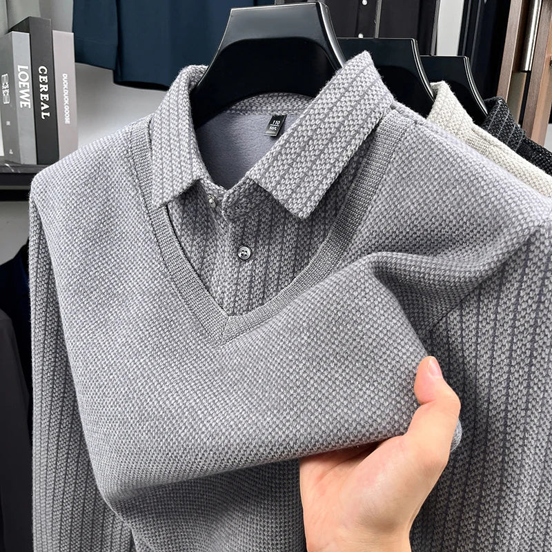 Camicia Spessa a Due Pezzi da Uomo