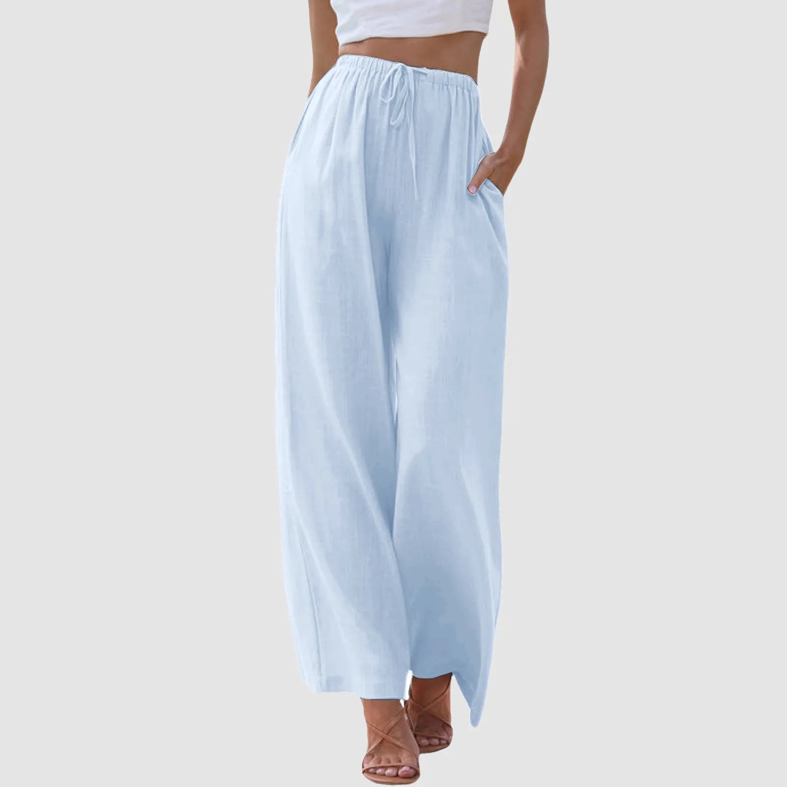 Mila Milano™ | Pantaloni a vita alta a gamba larga