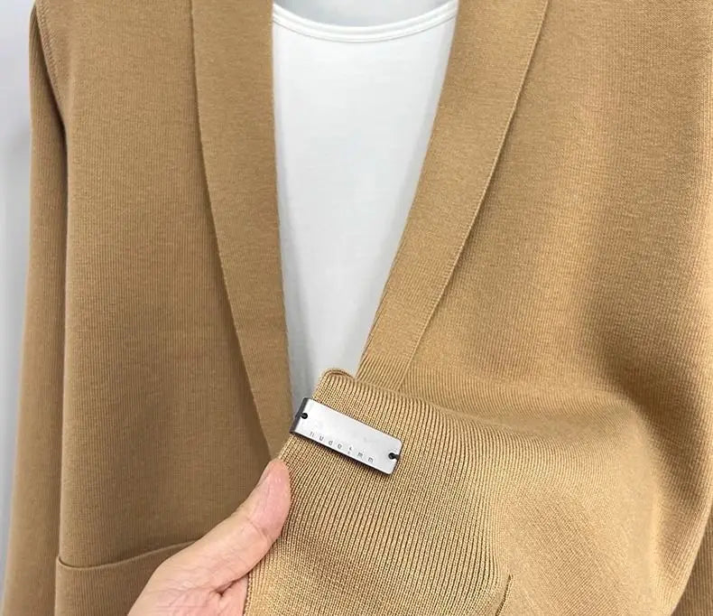 Cardigan da Uomo con Collo a Sciarpa Classico