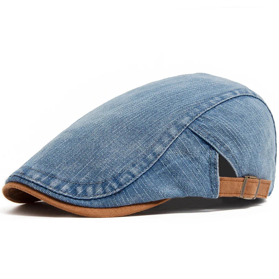 Cappello Newsboy in Denim