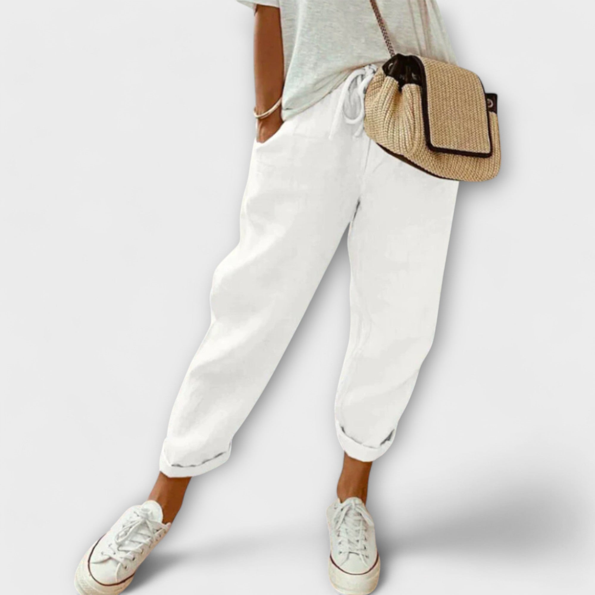 Mila Milano™ | Pantaloni di lino alla moda e casual