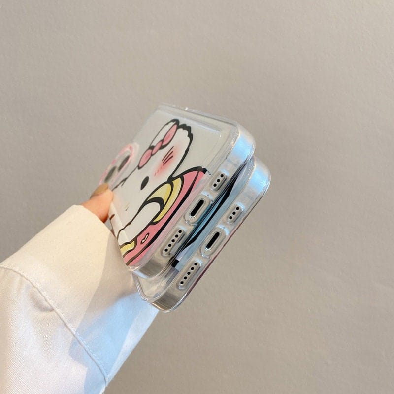 Custodia iPhone Kawaii Anime Hello Kitty & Pochacco