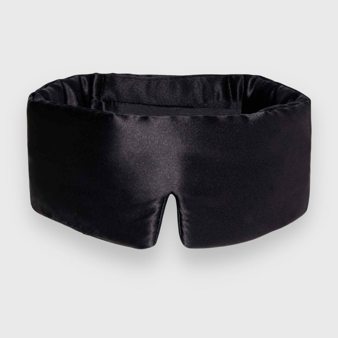 MASCHERA PER IL SONNO COZY FACE IN SETA NERA