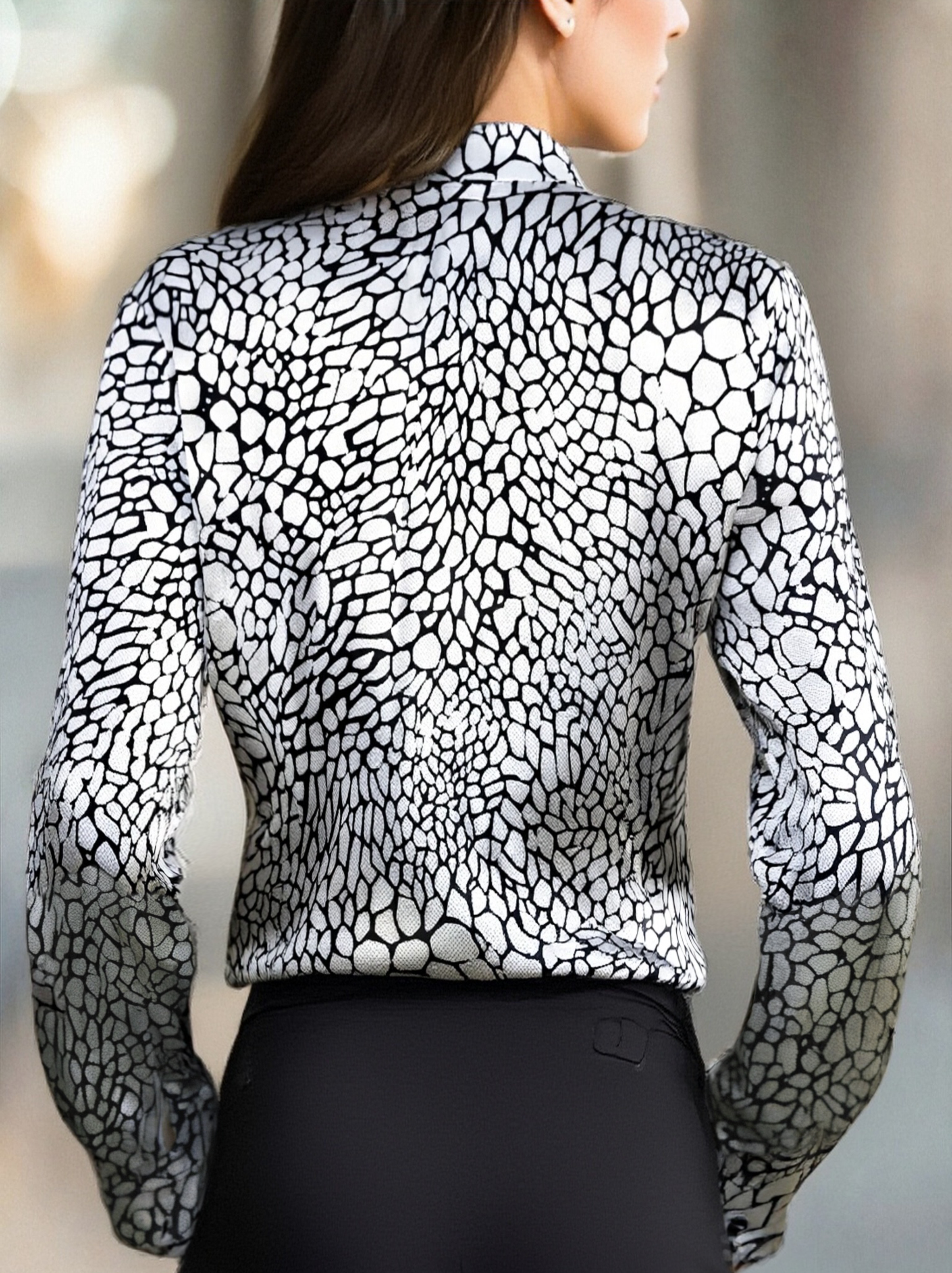 Mila Milano™ | Satin Snake Blouse