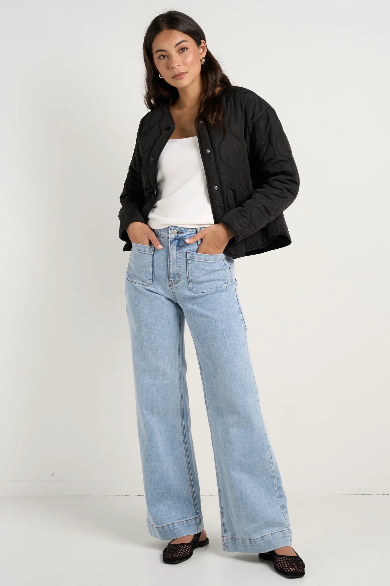 Mila Milano™ | Sophia | Giacca trapuntata di lusso senza collo