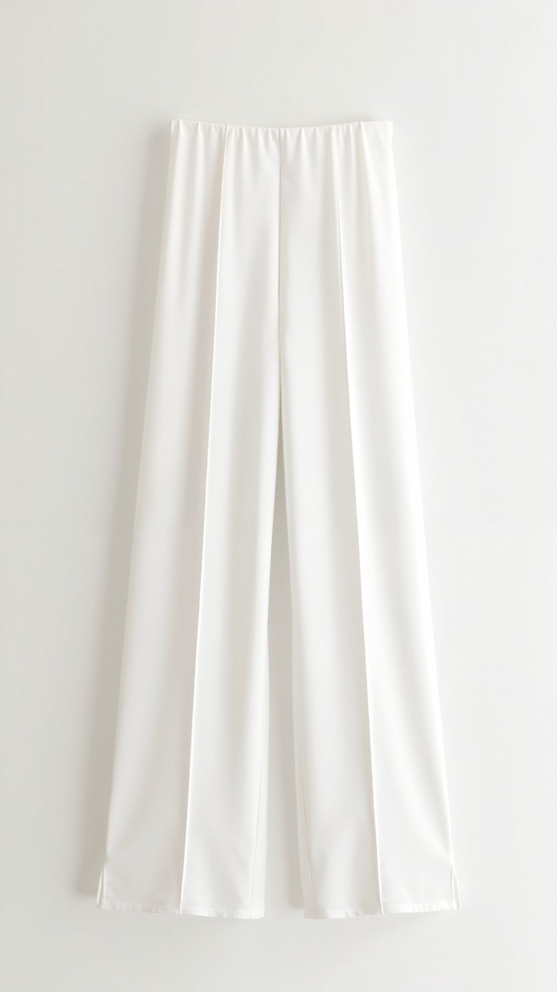 Pantaloni Baggy Bianchi Brooke con vita media