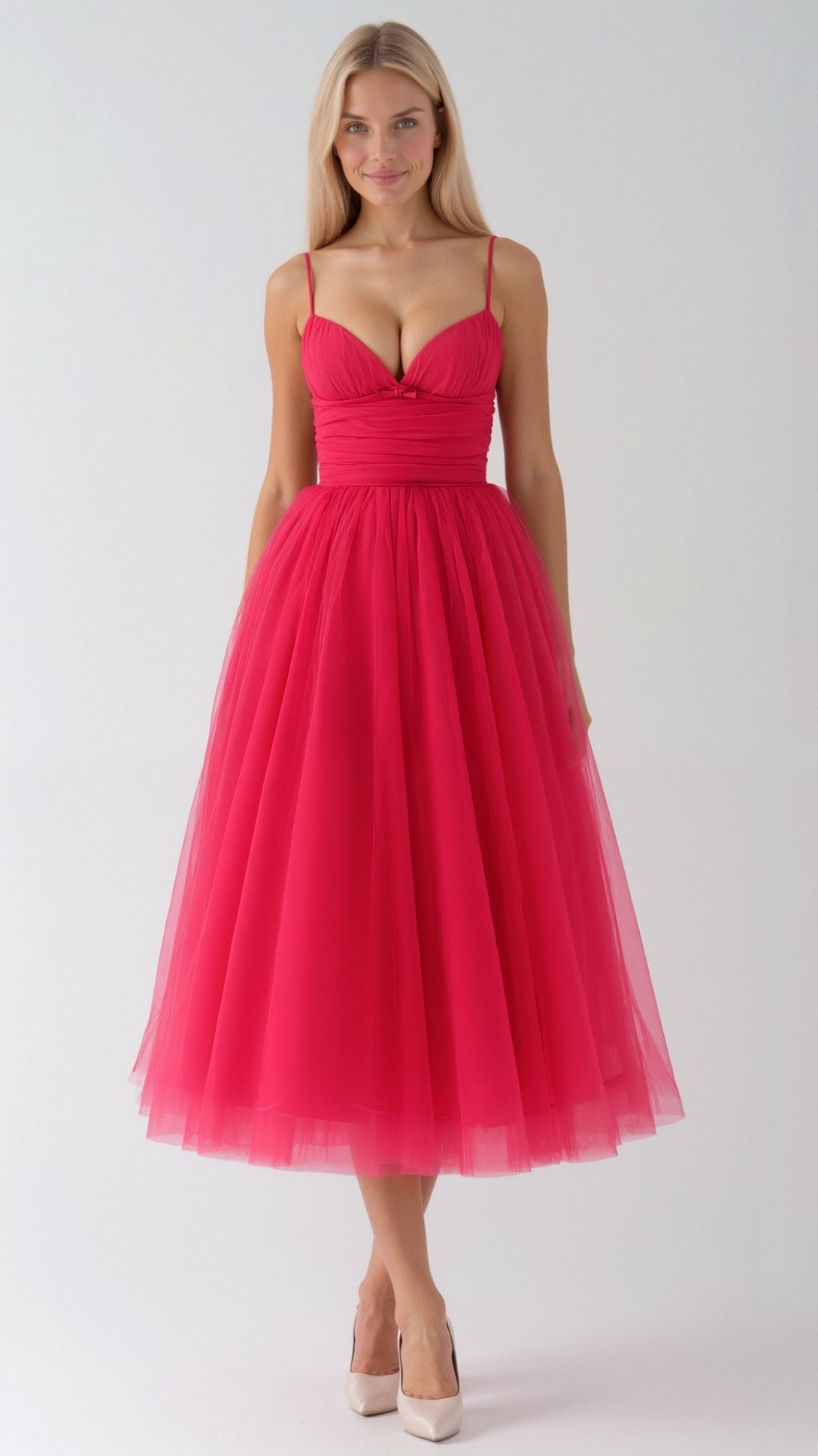 Calista Abito Midi in Tulle