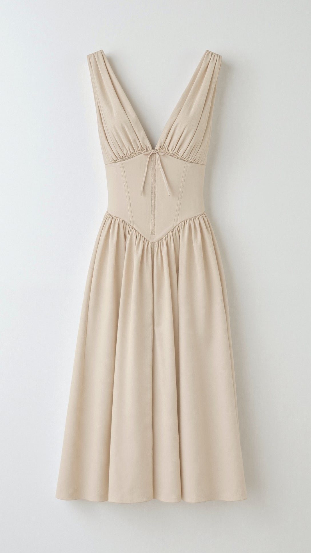 Jade – Abito midi con lacci